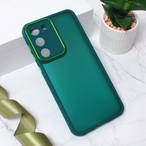 Яркий чехол для камеры Samsung S916B Galaxy S23 Plus, тёмно-зелёный