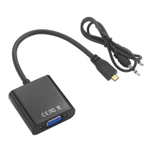 Adapter Micro HDMI na VGA Z + audio JWD-HDMI1 - Img 1
