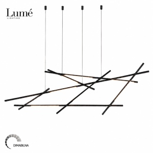 ARIA 11 LUSTER LED DIM 44W 3000K CRNA