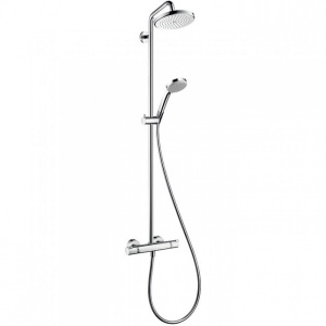 Baterija sa usponskim tušem HANSGROHE CROMA 220 - Img 2