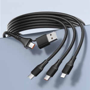 Data kabl LDNIO LC97 uc 100W 4 u 1 crni 1.2m - Img 3