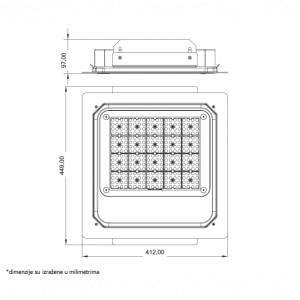 DAWN LED REFLEKTOR BR-FL100W-07K 5000K 13000lm 90° IP65 - Img 3