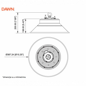 DAWN LED REFLEKTOR BR-FL80W-02K CCT 10400lm 120° IP65 - Img 4