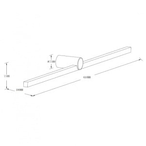 DAWN LED SVETILJKA 1118 ZIDNA 12W 3000K IP54 CRNA - Img 2