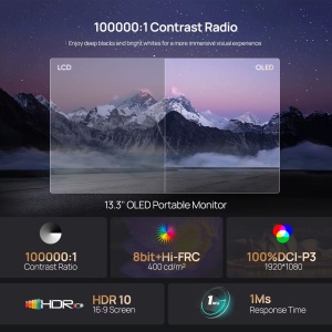 Eksterni prenosni monitor 13,3'' A3C Pro OLED 150%sRGB - Img 3