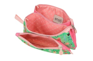 ENSO GARDEN PARTY prazna pernica sa 3 pregrade - pink - Img 4