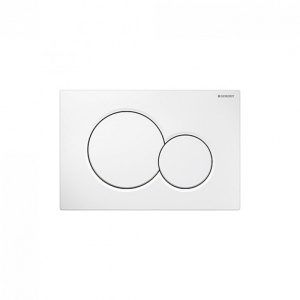 Geberit SIGMA 01 белая кнопка двойного смыва - Img 2