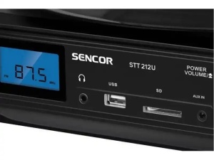 Gramofon SENCOR STT 212U USB/SD/FM/BT crna - Img 3