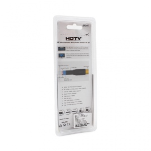 Kabl Flet HDMI na HDMI bakarni 1.5m crni JWD-07 - Img 2