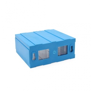 Klaser 1/1 sa 2 pregrade plavi - Img 2