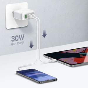 Kucni punjac LDNIO A3310Q 3xUSB, QC3.0 18W, 30W (total) sa iPhone lightning kablom - Img 4