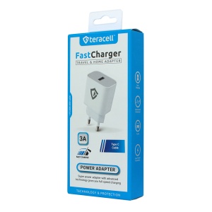 Kucni punjac Teracell Evolution TC-09 QC4.0 20W sa Type c kablom beli CE - Img 4