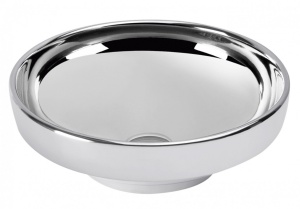 Lavabo nadgradni VITRA Water jewles Ø40cm srebrni - Img 2
