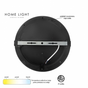 LED PLAFONJERA MONA-300-30W 3000/4000/6500K IP65 SIVA - Img 2