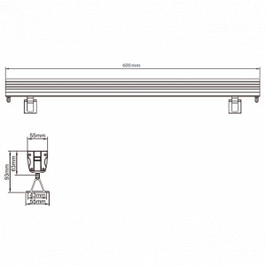 LED REFLEKTOR JM-078 36W RGBWW 4in1 3000K IP66 24V - Img 3