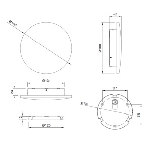 LED SVETILJKA W13142 9W CCT IP54 CRNA - Img 3