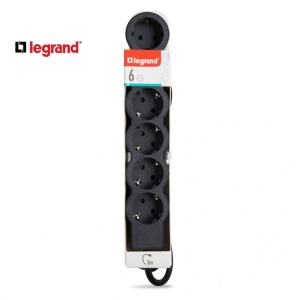 LG 694566 PRODUZNI BLOK 6X2P+E 3M (CRNA/T.SIVA) - Img 1