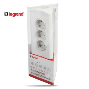 LG 694810 PRODUZNI BLOK 3X2P+E 2XUSB-A + OSIG 1.5M (BELA/S.SIVA) - Img 4