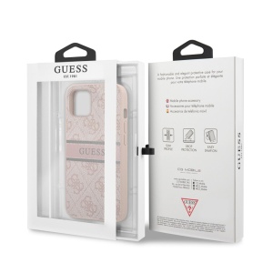 Maska Guess Stripe za iPhone 13 6.1 roze (GUHCP13M4GDPI) - Img 4