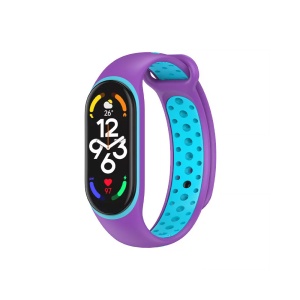 Narukvica za smart watch Xiaomi Mi Band M7 ljubicasto plava - Img 1