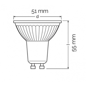 OSRAM LED SIJALICA GU10 4.3W/840 VALUE PAR16 50 36° - Img 1