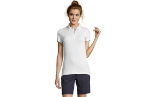 PATRIOT WOMEN ženska polo majica sa kratkim rukavima - bela/crvena, XL