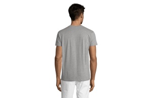 REGENT unisex majica sa kratkim rukavima - grey melange, S - Img 3