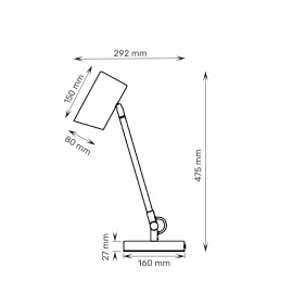 RL STONA LAMPA HN2512-WH MATT WHITE - Img 3