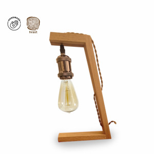 RUSTIK 148 STONA LAMPA 1XE27 HRAST - Img 1