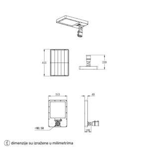 SOLARNA LED ULICNA SVETILJKA RW-TG01 2300lm IP65 - Img 2