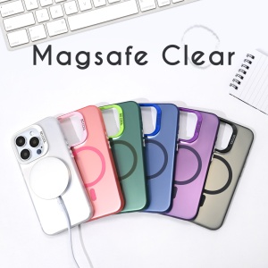 Torbica Magsafe Clear za iPhone 13 Pro Max 6.7 srebrna - Img 1