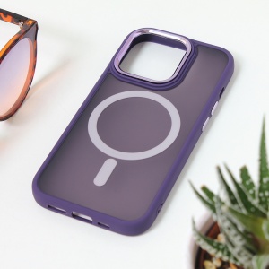 Torbica Magsafe colorful za iPhone 15 Pro 6.1 ljubicasta - Img 1