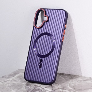 Torbica Magsafe Stripe za iPhone 16 Plus 6.7 ljubicasta - Img 1