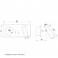 VESTA 478 ZIDNA LAMPA 3W+3W 3000K CRNA - Img 2