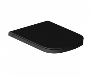 WC daska HATRIA NEXT thermosetting mat black softclose take off - Img 1