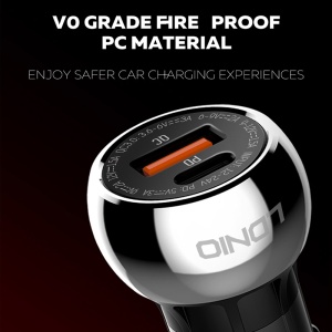 Автомобильное зарядное устройство LDNIO C1 PD/QC 3.0 3A Type C - Img 4