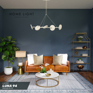 Luna 94 luster 52W 3200K bela