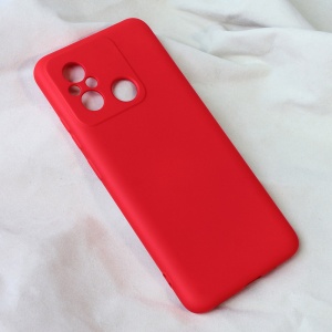 Мягкий бархатный чехол Teracell для Xiaomi Redmi 12C красный