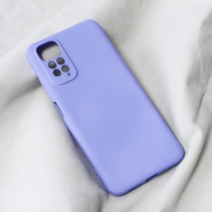 Мягкий бархатный чехол Teracell для Xiaomi Redmi Note 11/Note 11S, фиолетовый