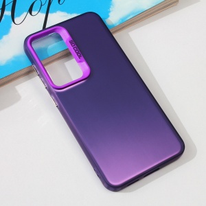 Прозрачный чехол для Samsung S921B Galaxy S24 фиолетовый