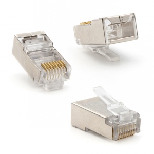 Разъем RJ45 металлический CAT 6 8P8C JWD-AD82 10 шт. - Img 2