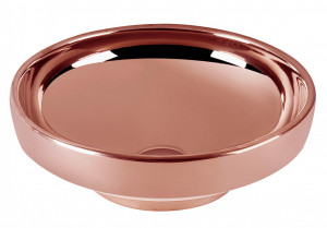 Раковина напольная VITRA Water Jewels Ø40см медь