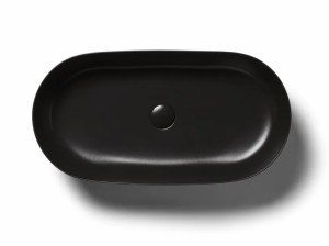 Раковина HATRIA HAPPYHOUR 12:00 57x38 см черная