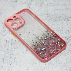 Рамка Torbica Glitter для iPhone 13 Pro Max 6.7, розовая