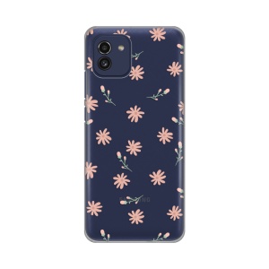 Силиконовый чехол с принтом для Samsung A035G Galaxy A03 Весенние цветы 2