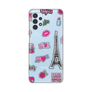 Силиконовый чехол с принтом для Samsung A135F Galaxy A13 4G Love Paris