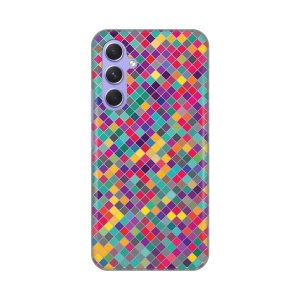 Силиконовый чехол с принтом для Samsung A546B Galaxy A54 5G с разноцветными кубиками