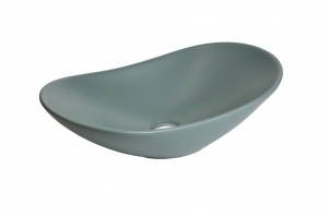 Умывальник встраиваемый MINOTTI 625x370x155 матовый светло-зеленый - Img 2