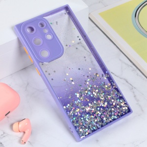 Чехол с блестками для Samsung S918B Galaxy S23 Ultra Purple
