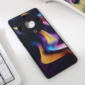 Чехол Abstract для Honor Magic 5 Lite тёмно-фиолетовый